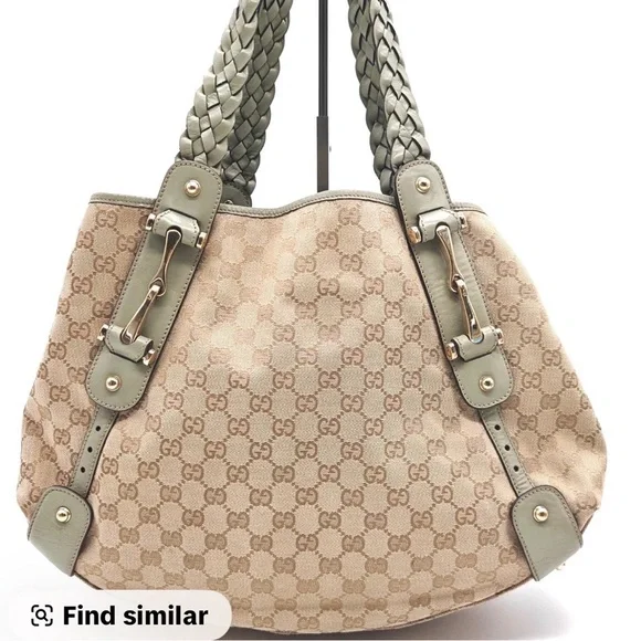 Gucci Beige and Olive Women's Tote Bag - Picture 2 of 10